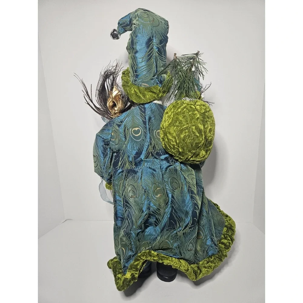 Peacock Santa Claus Figurine 18